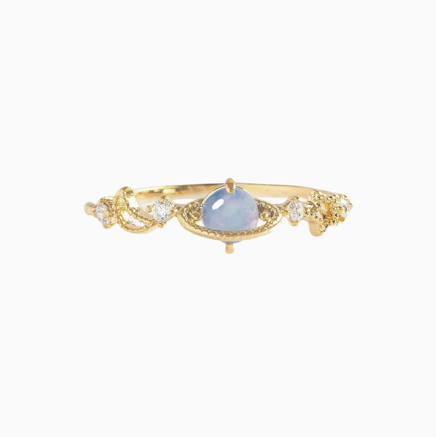 Coquette Gold Planet Stack Ring