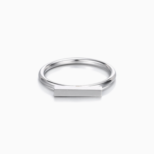 Minimalist Silver Stack Ring