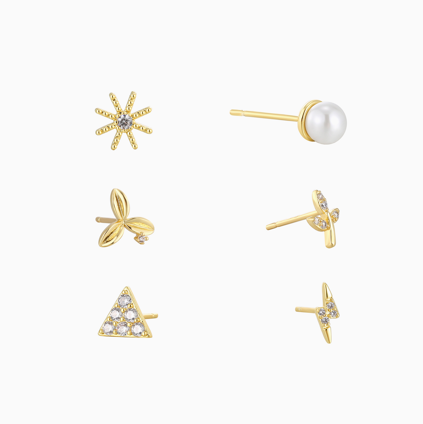 Coquette Gold Weather Studs Set