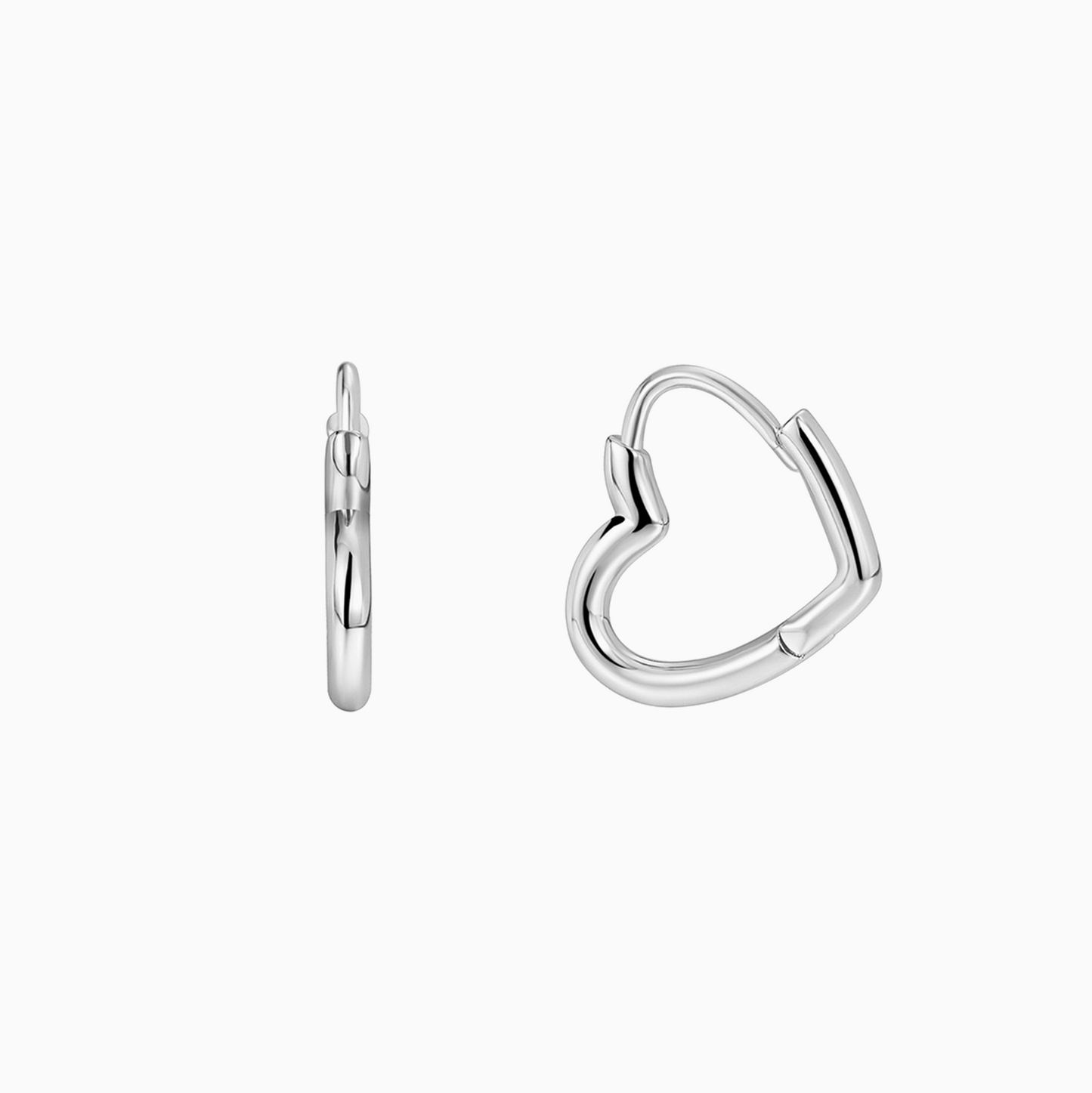 Coquette Gold Heart Hoops