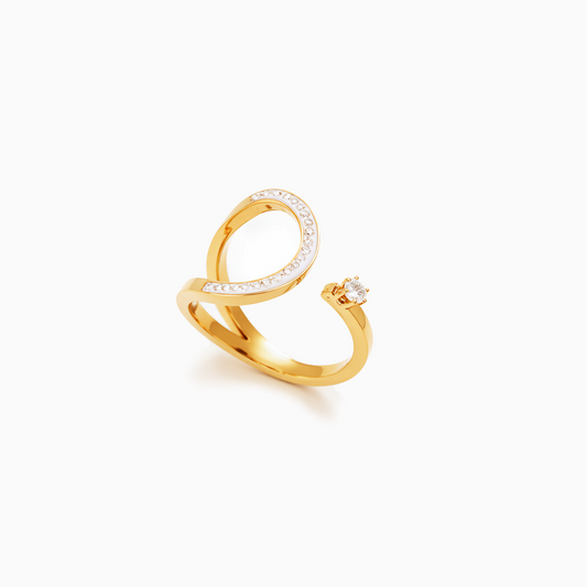 Dainty Eclipse Pavé Ring
