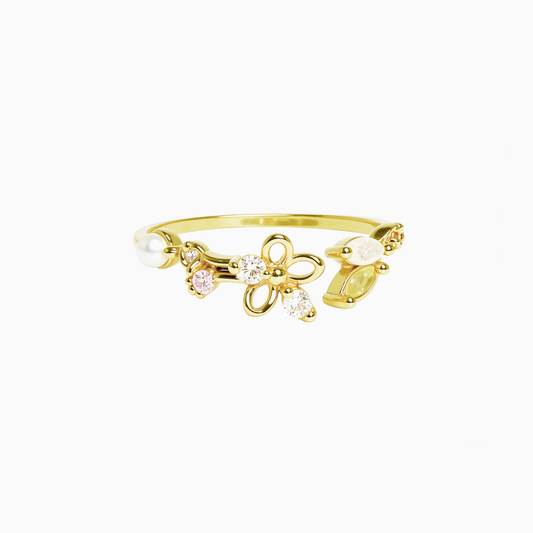 Blossom Moonbeam Coquette Ring