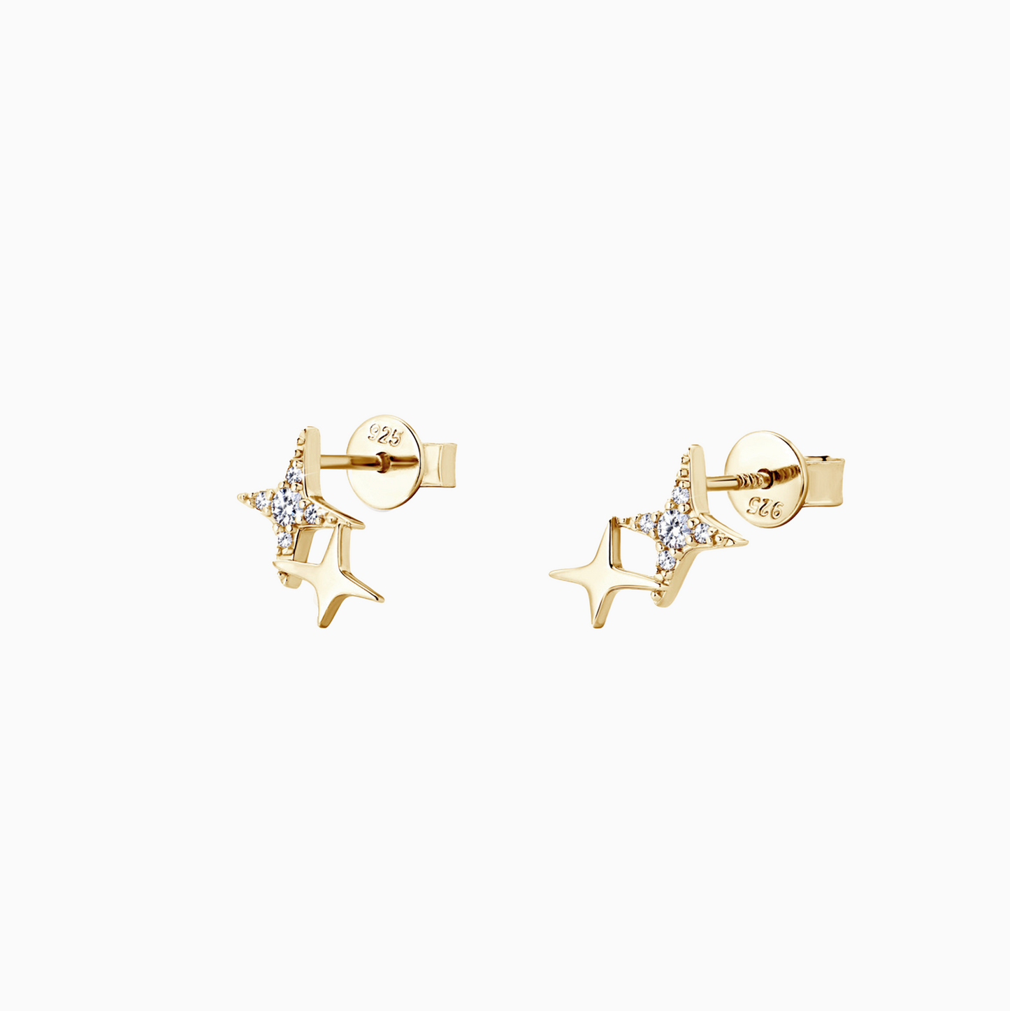 Coquette Gold Star Studs