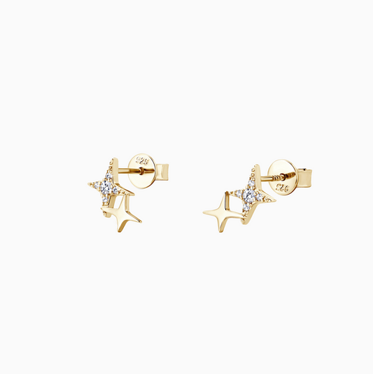 Coquette Gold Star Studs