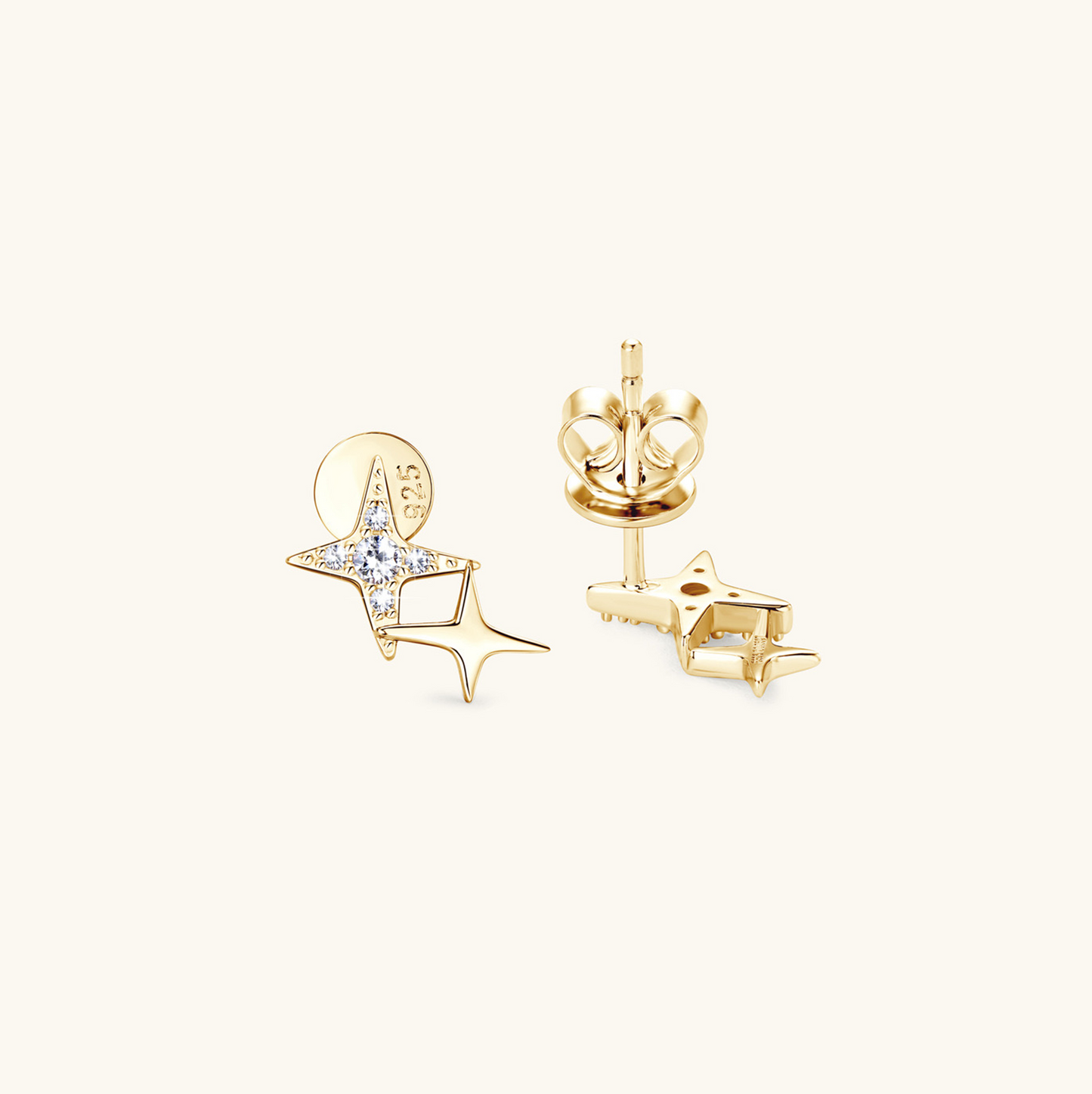 Coquette Gold Star Studs