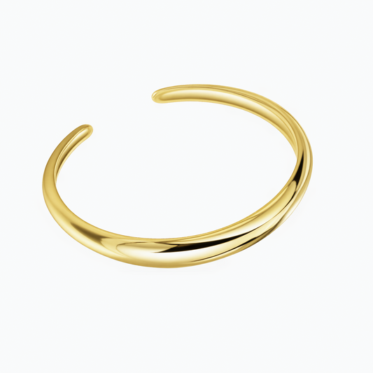 Minimalist Gold Chucky Cuff Bracelet