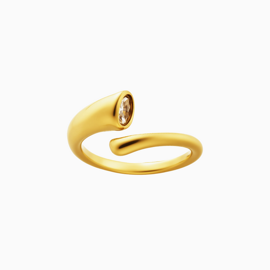 Golden Whisper Open Ring