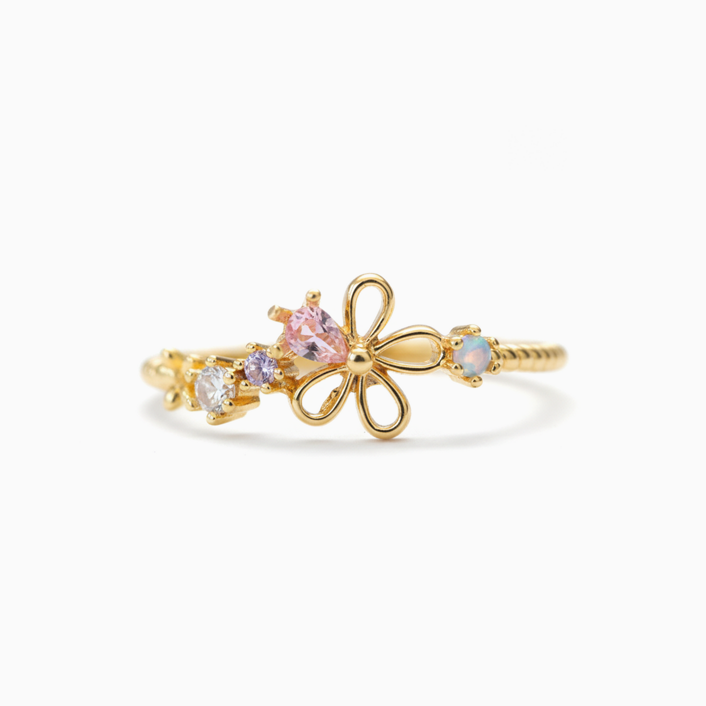 Pink Pastel Flora Ring