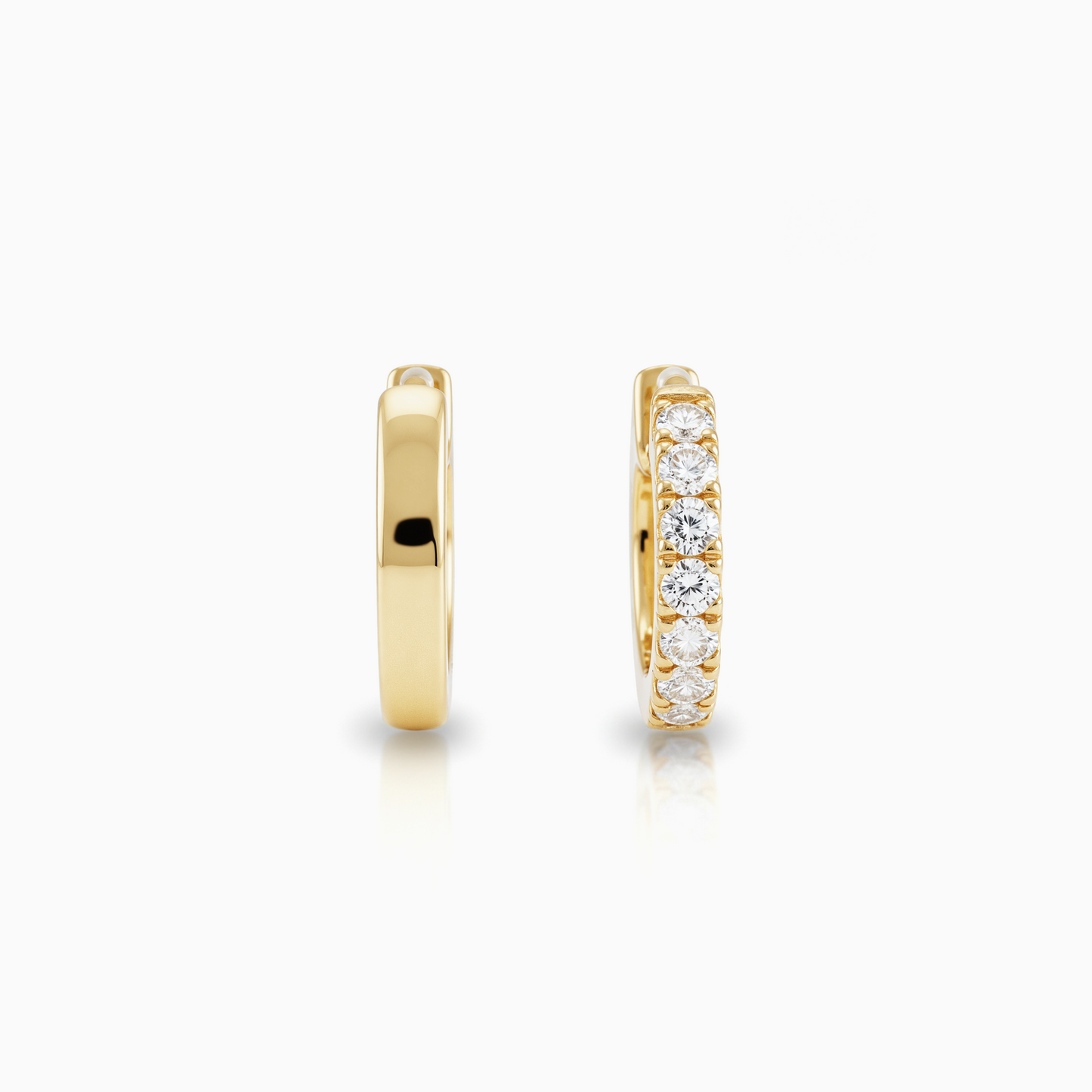 Gold Classic Huggie Hoops