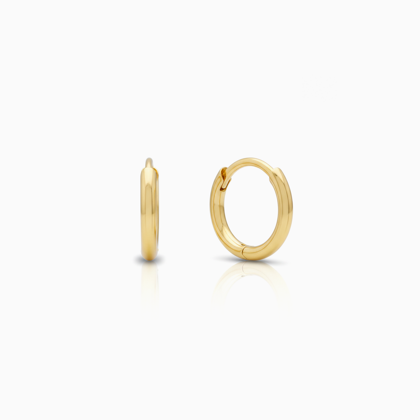 Classic Minimal Gold Huggie Hoops