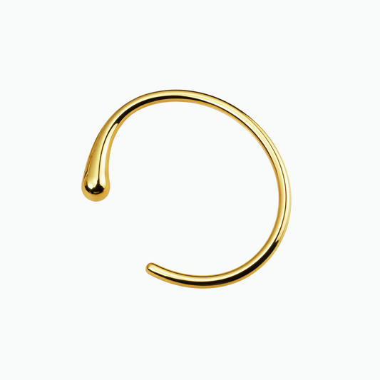 Gold Minimalist Droplet Ear Cuff