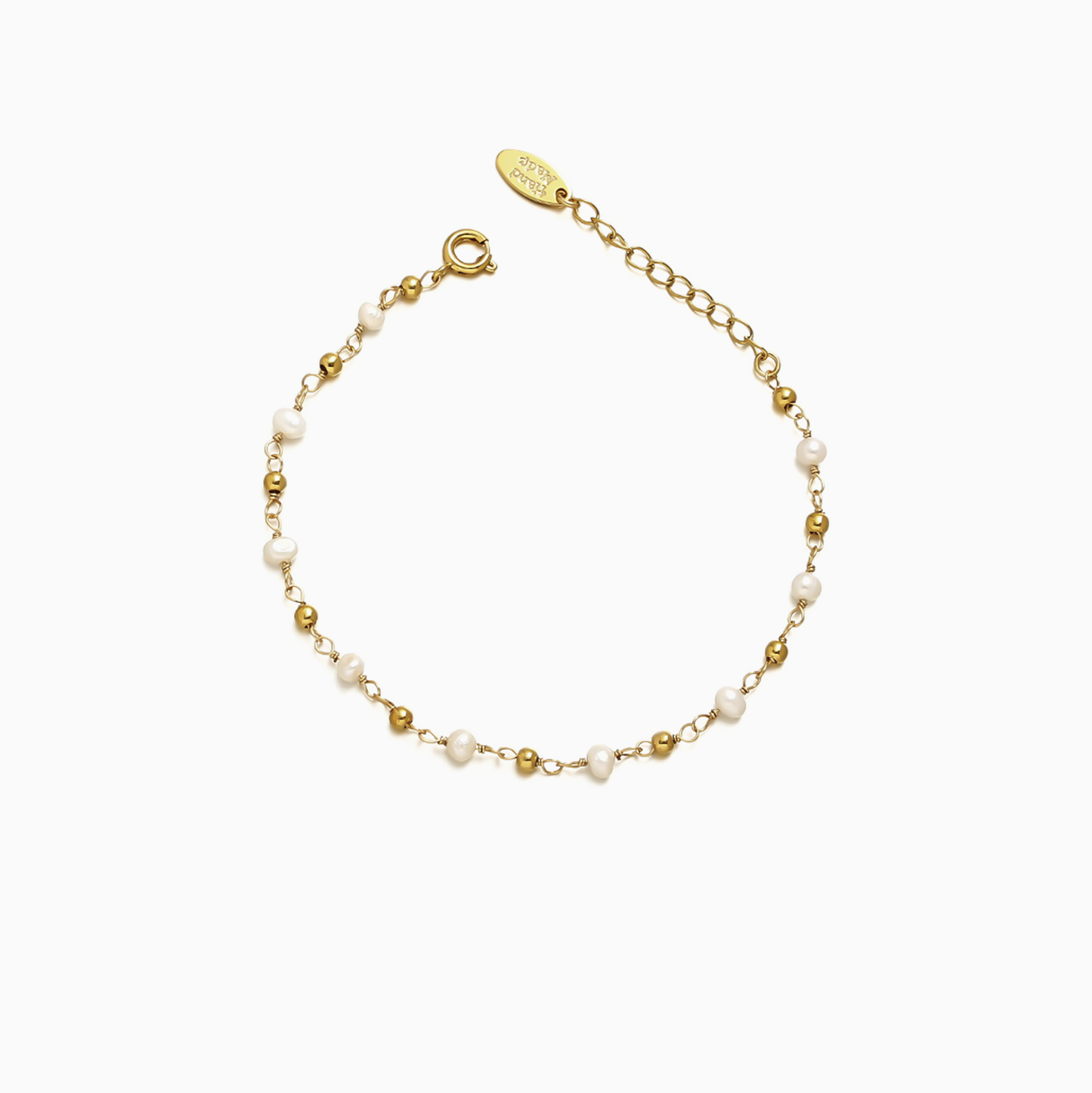 18K Gold-plated Water Pearl Delicate Bracelet/ Anklet