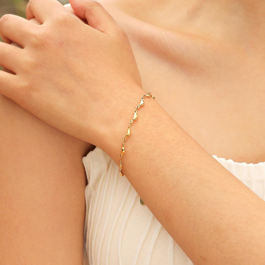 Gold Mini Dolphin Delicate Bracelet/ Anklet