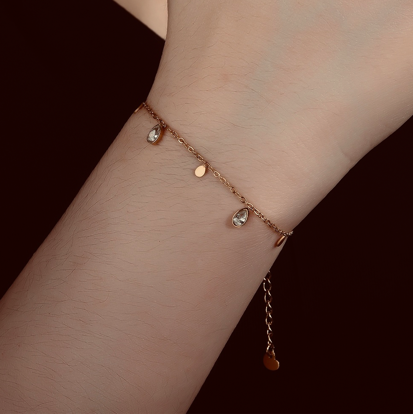 Mini Waterdrop Gold Delicate Bracelet