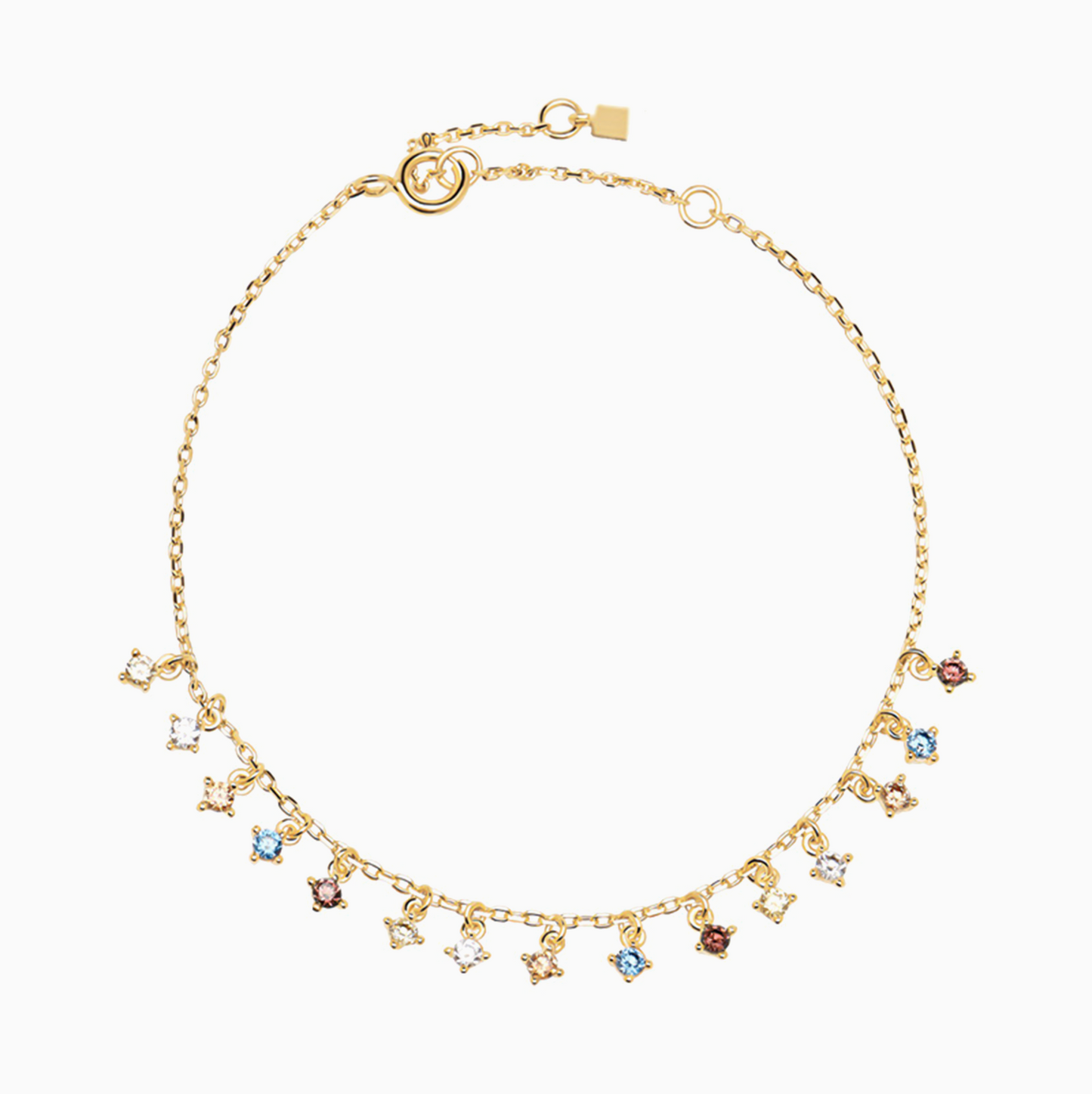 18k Gold Plated Colorful Crystal Bracelet