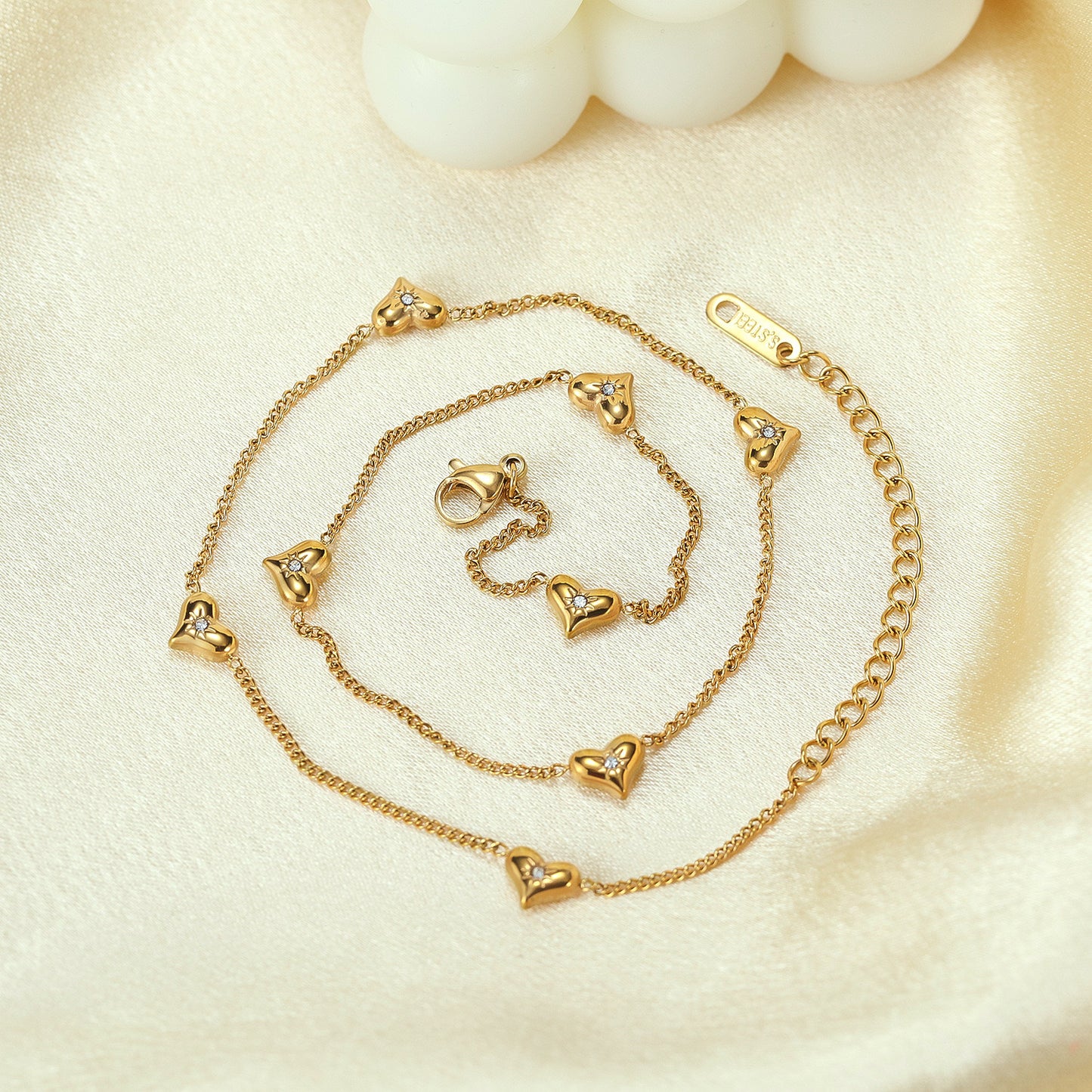 Gold Coquette Tiny Heart Necklace