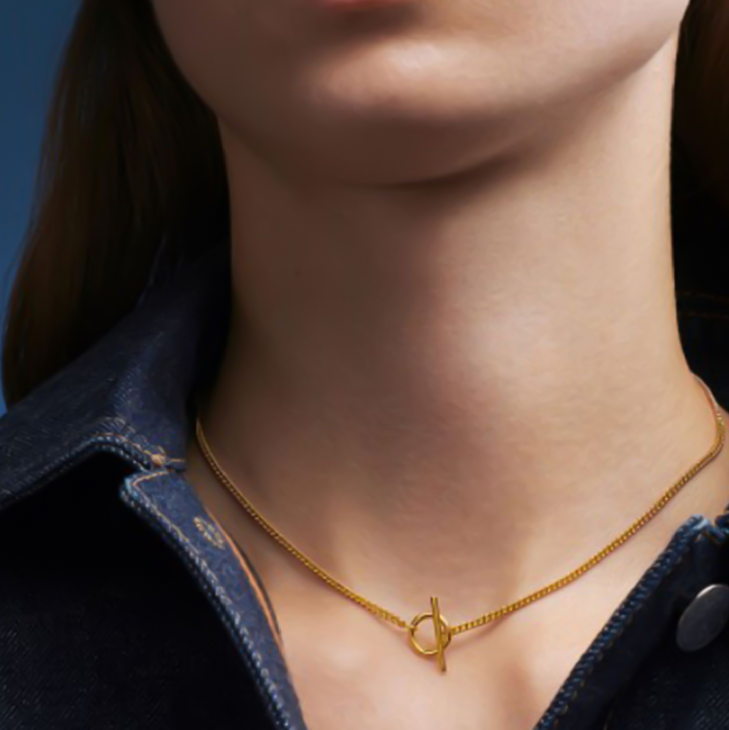 18k Yellow Gold Minimalist Necklace