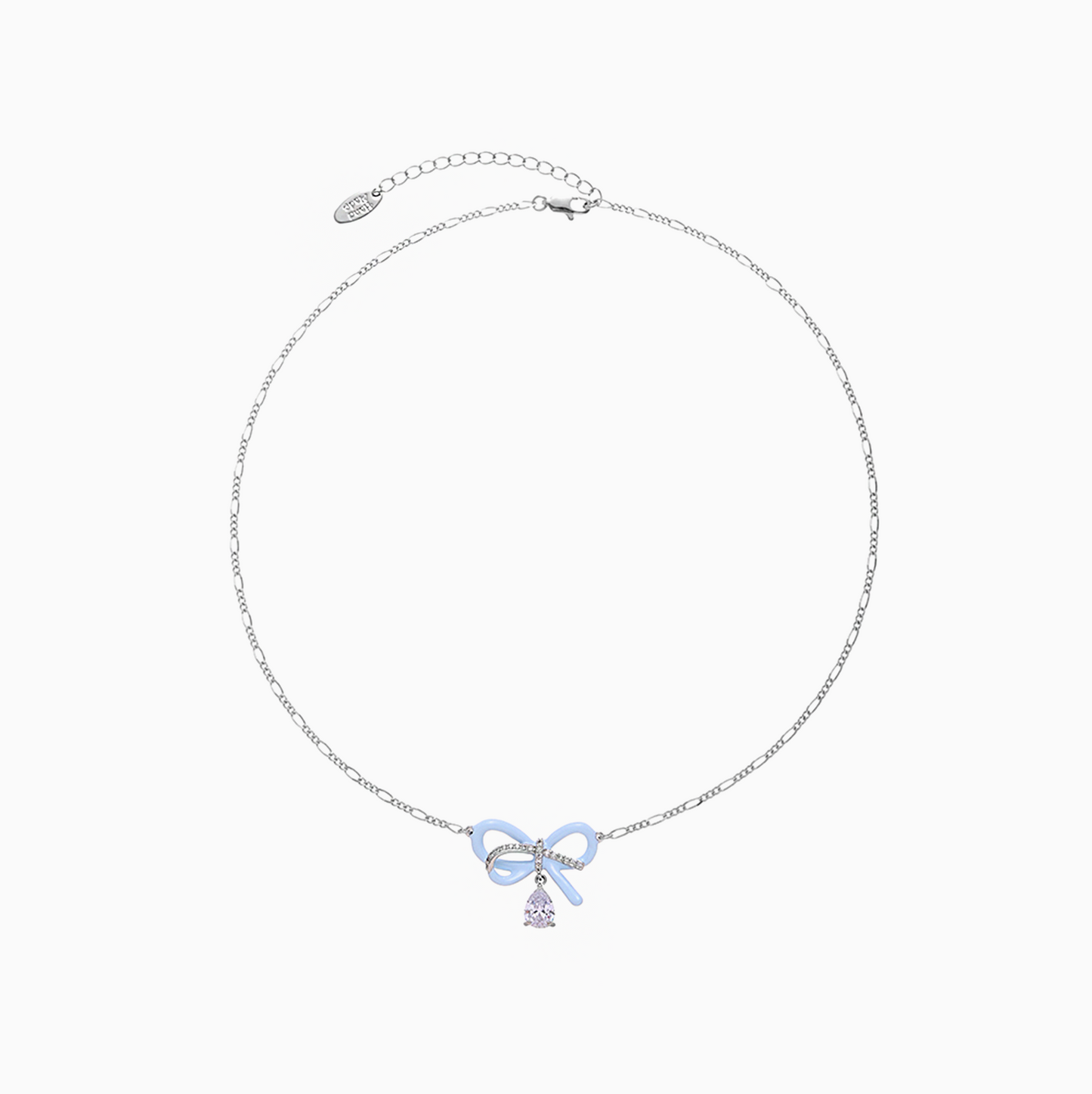 Ballet Dancer Bow Enamel Pendant Necklace