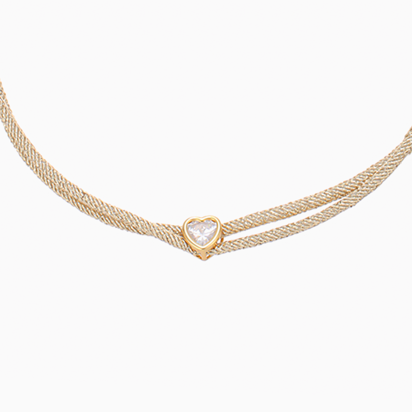 18k Gold-plated Rope Short Necklace