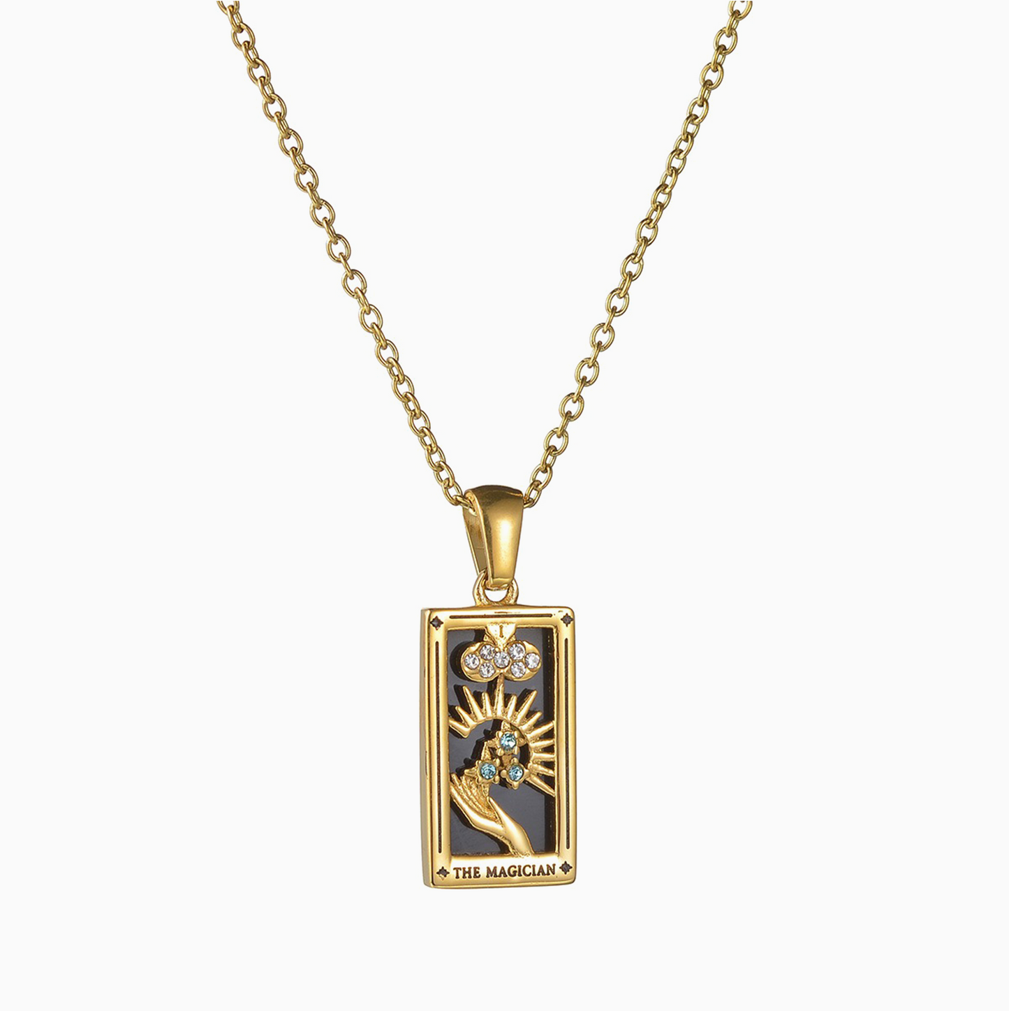 Zodiac Amulet 18k gold-plated Necklace