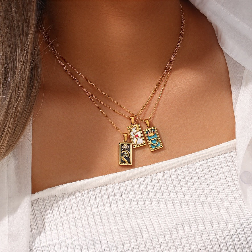 Zodiac Amulet 18k gold-plated Necklace