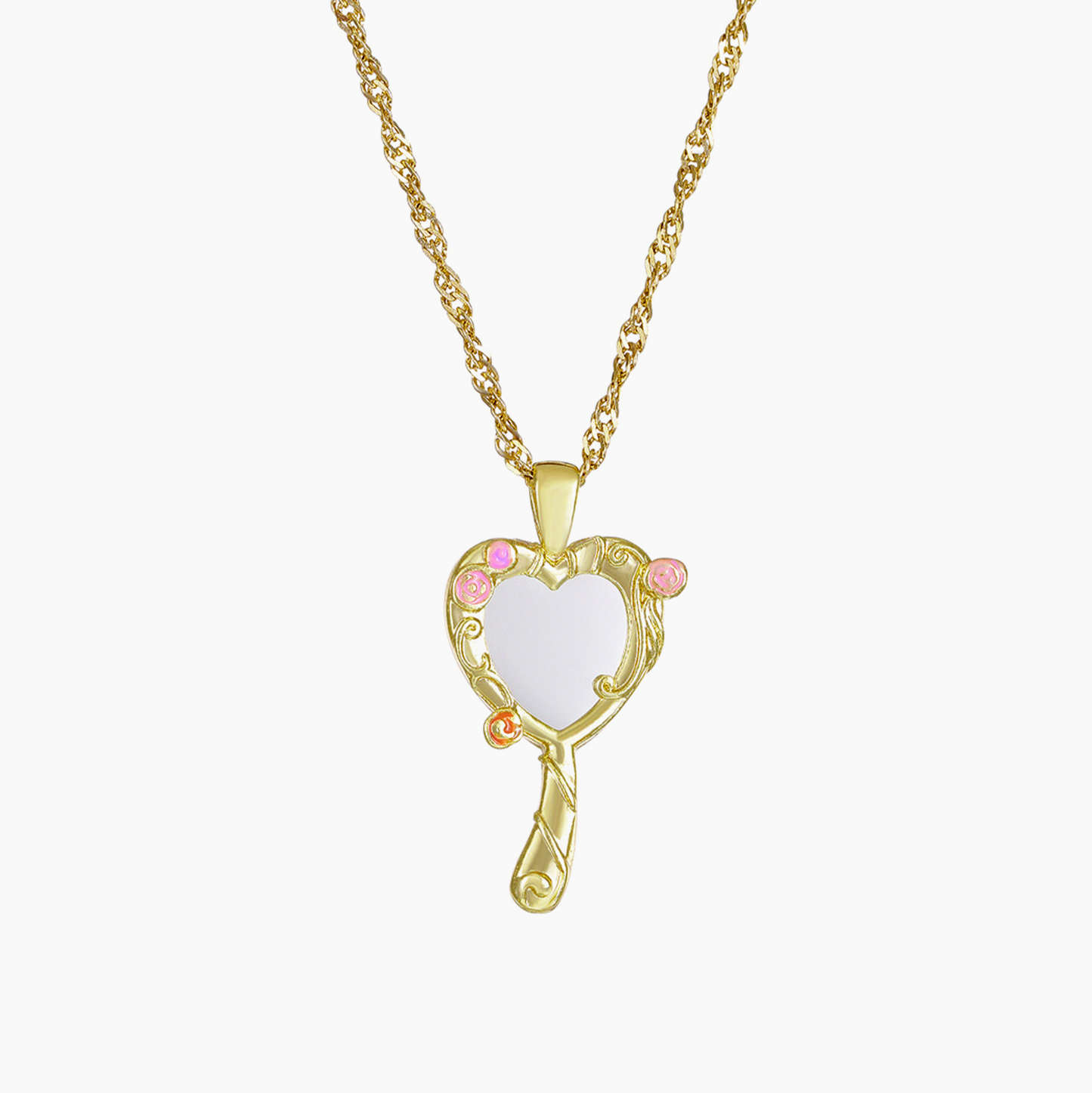 Barbie Heart Mirror Necklace