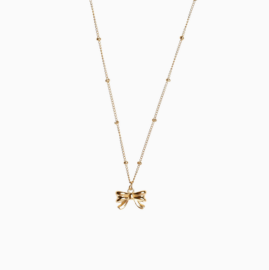 Tiny Bow Princess Necklace