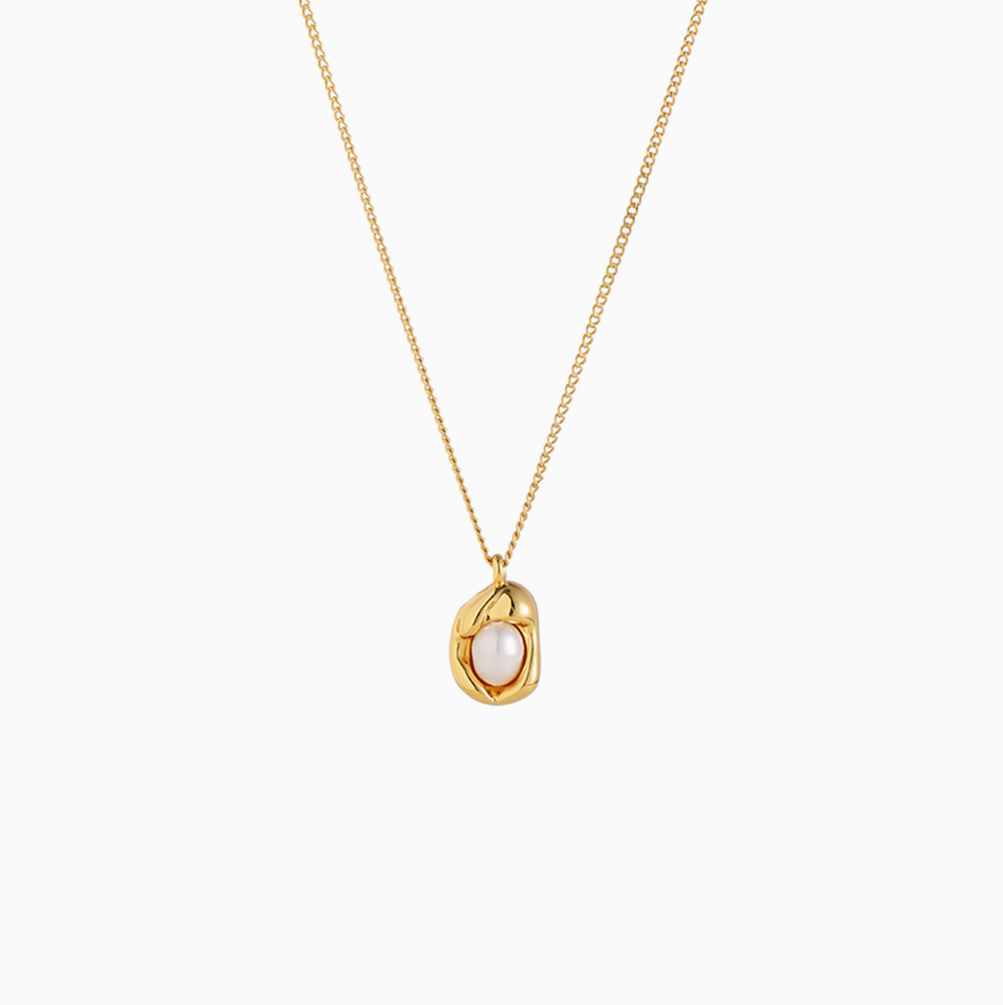 18k Gold-plated Tiny Candy Water Pearl Necklace