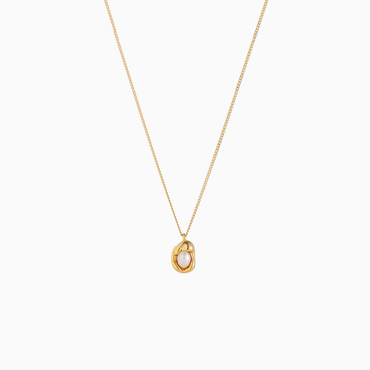 18k Gold-plated Tiny Candy Water Pearl Necklace