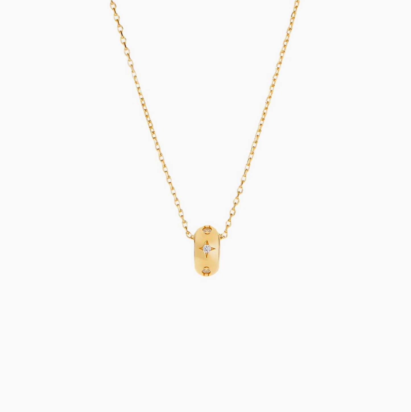 Yellow Gold Iconica Zirconia Necklace