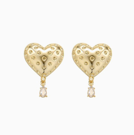 Polka Dot Girl 18k Gold-plated Earrings