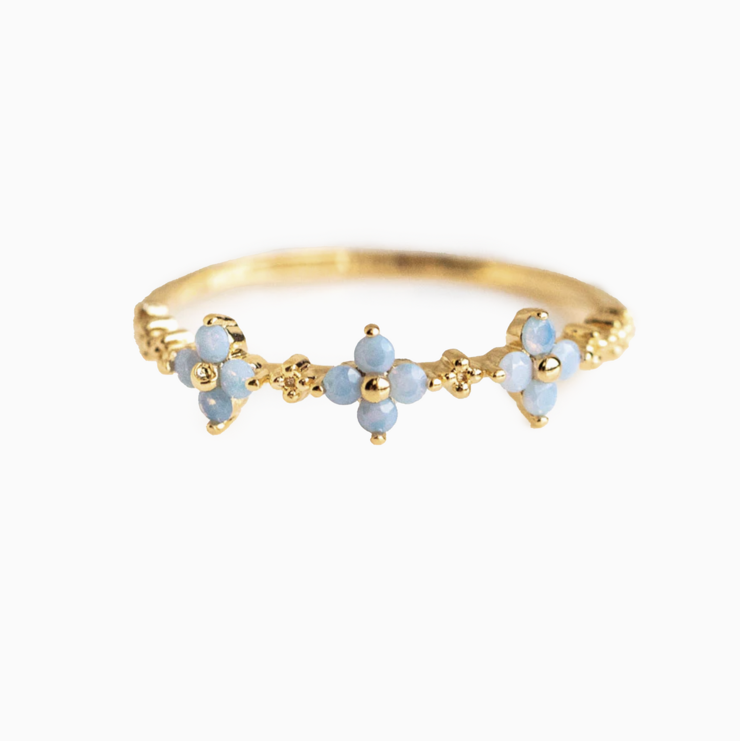 Blue Blossom Ring