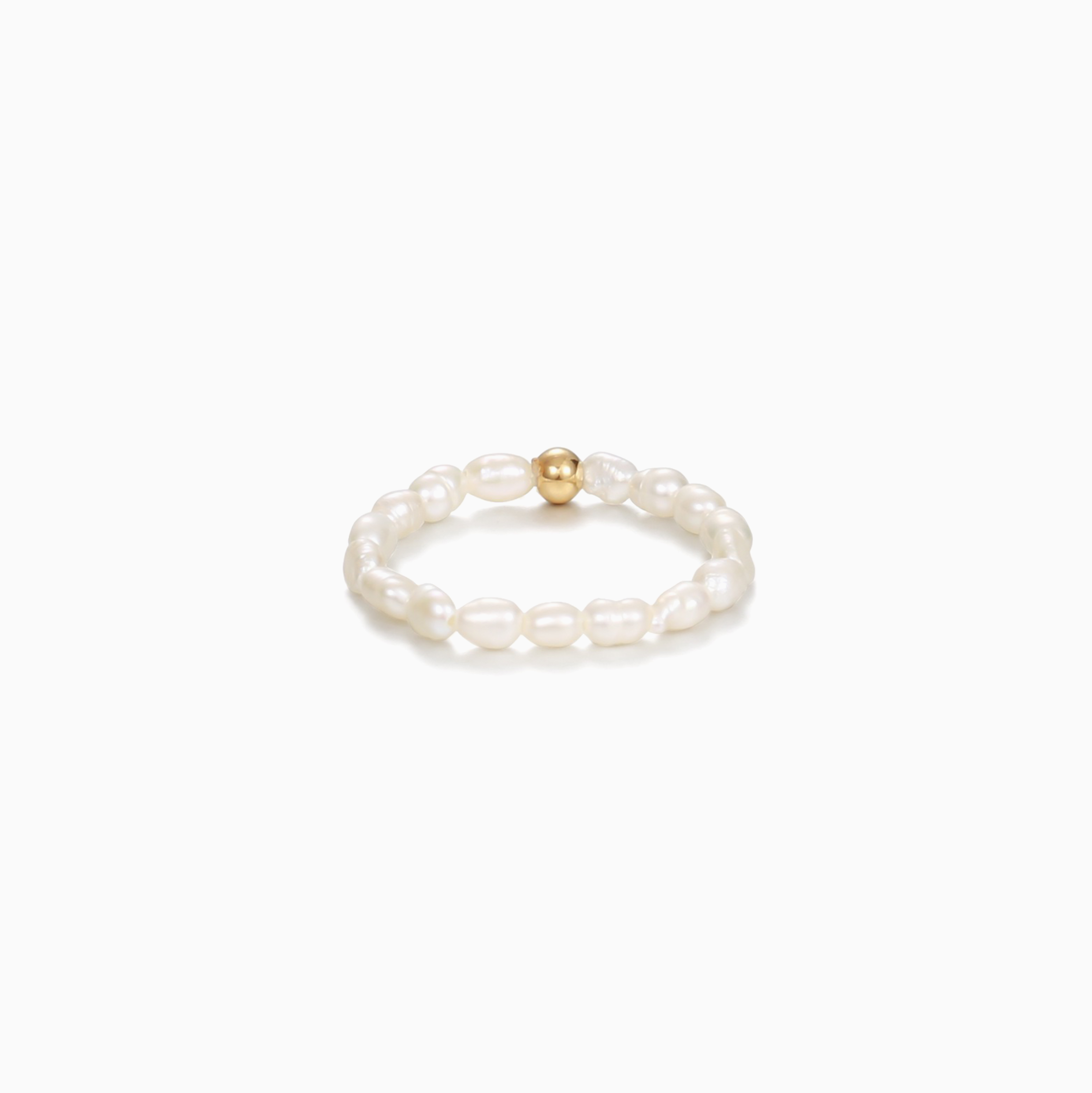 Pearl Stackable Gold Ring | Tira&Misu Jewelry