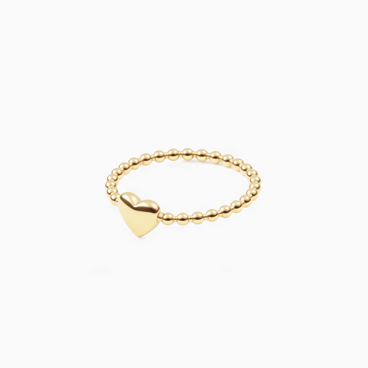 18k Gold-plated Delicate Heart Ring
