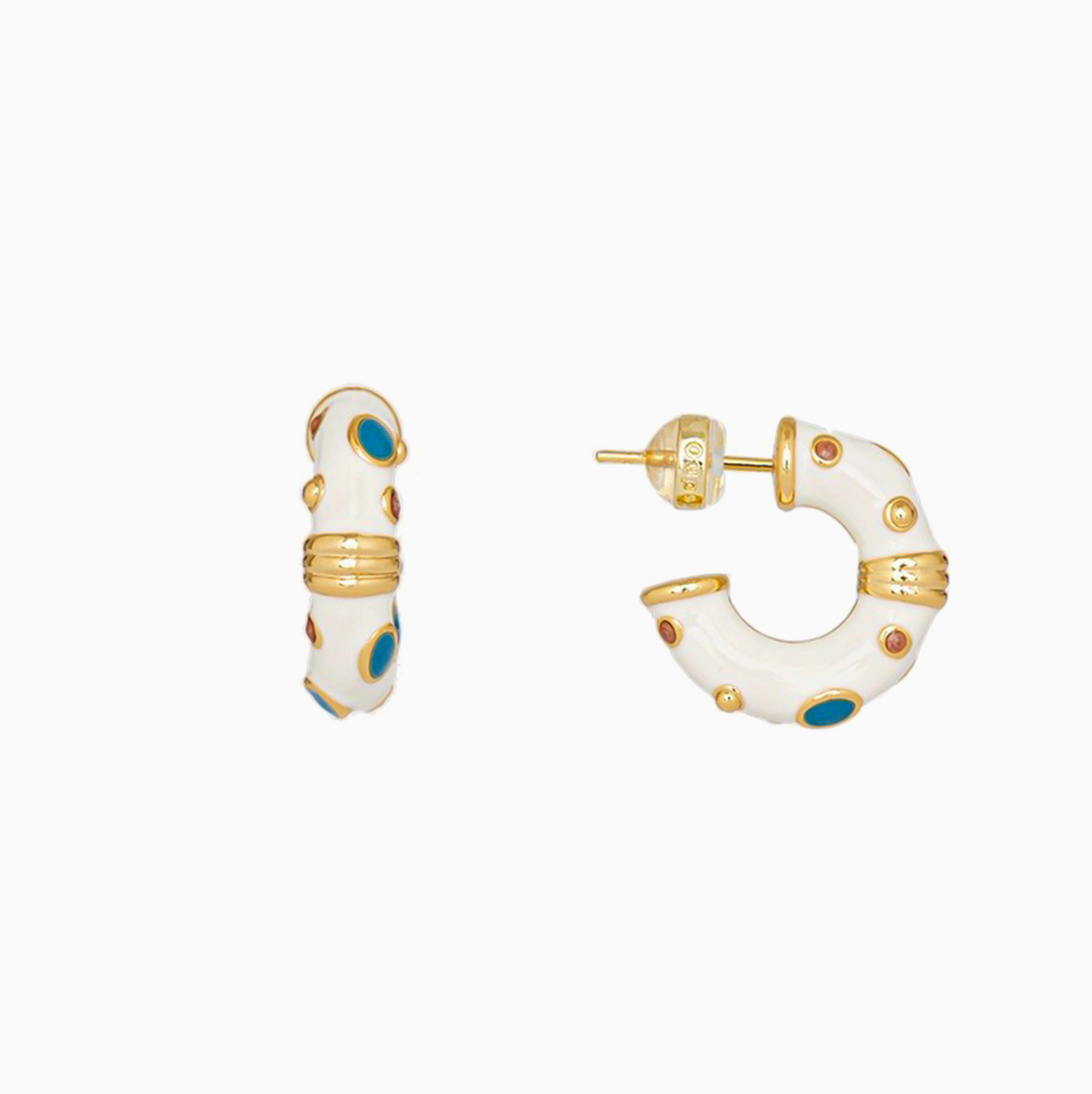 Candy Girl Enamel Hoop Earrings