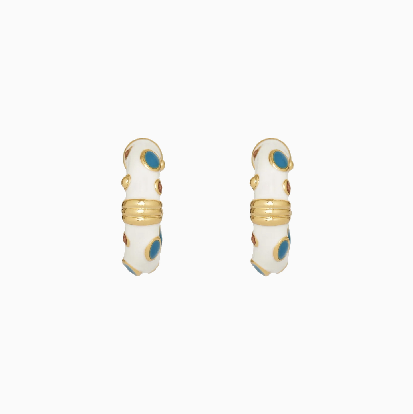 Candy Girl Enamel Hoop Earrings