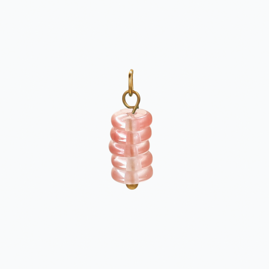 Pink Natural Jade Charm Pendant
