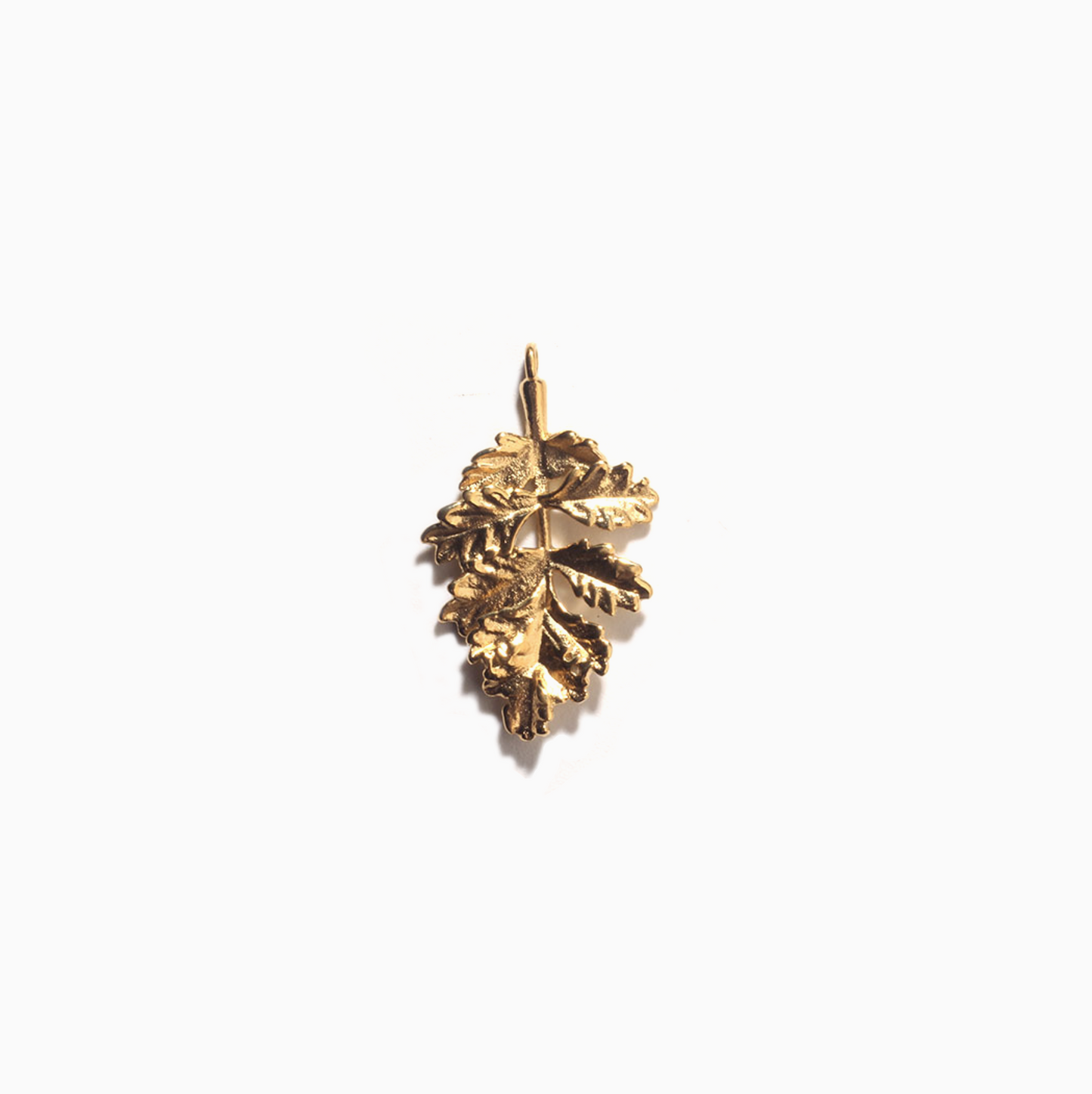 18k Leaf Charm