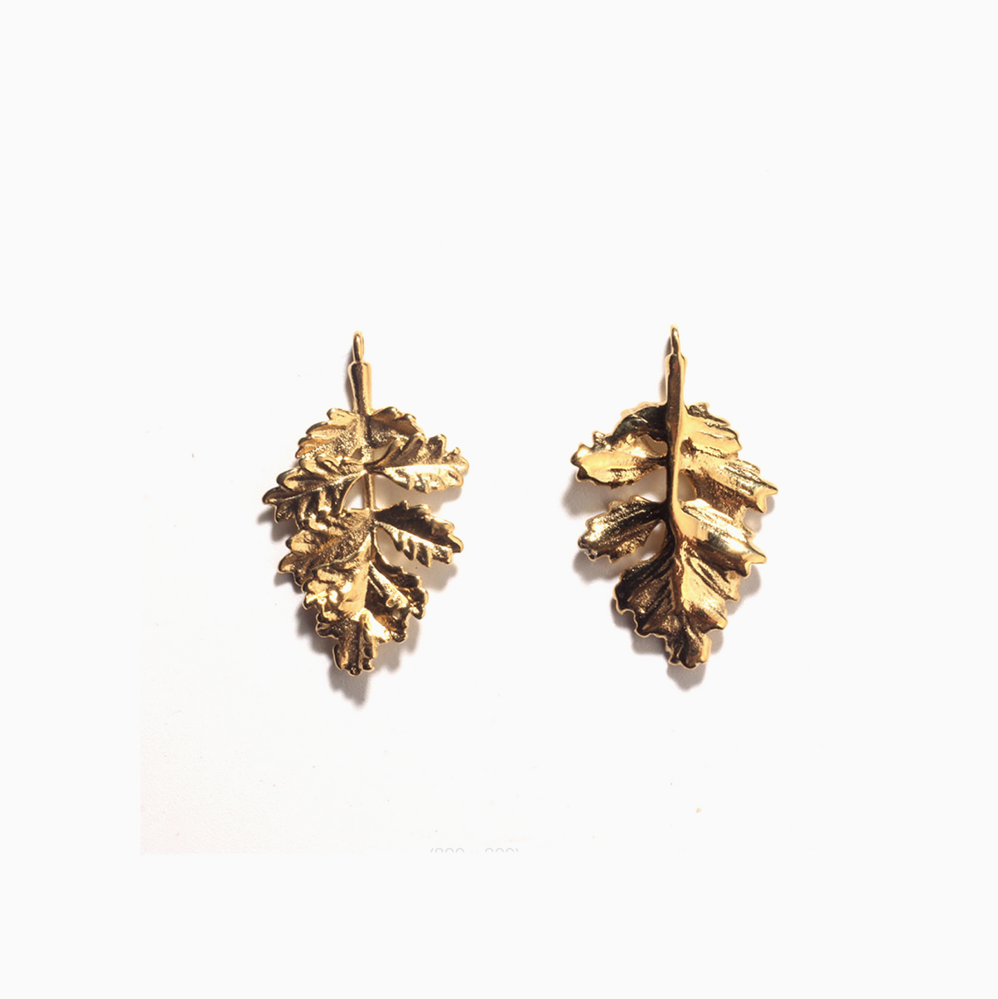 18k Leaf Charm