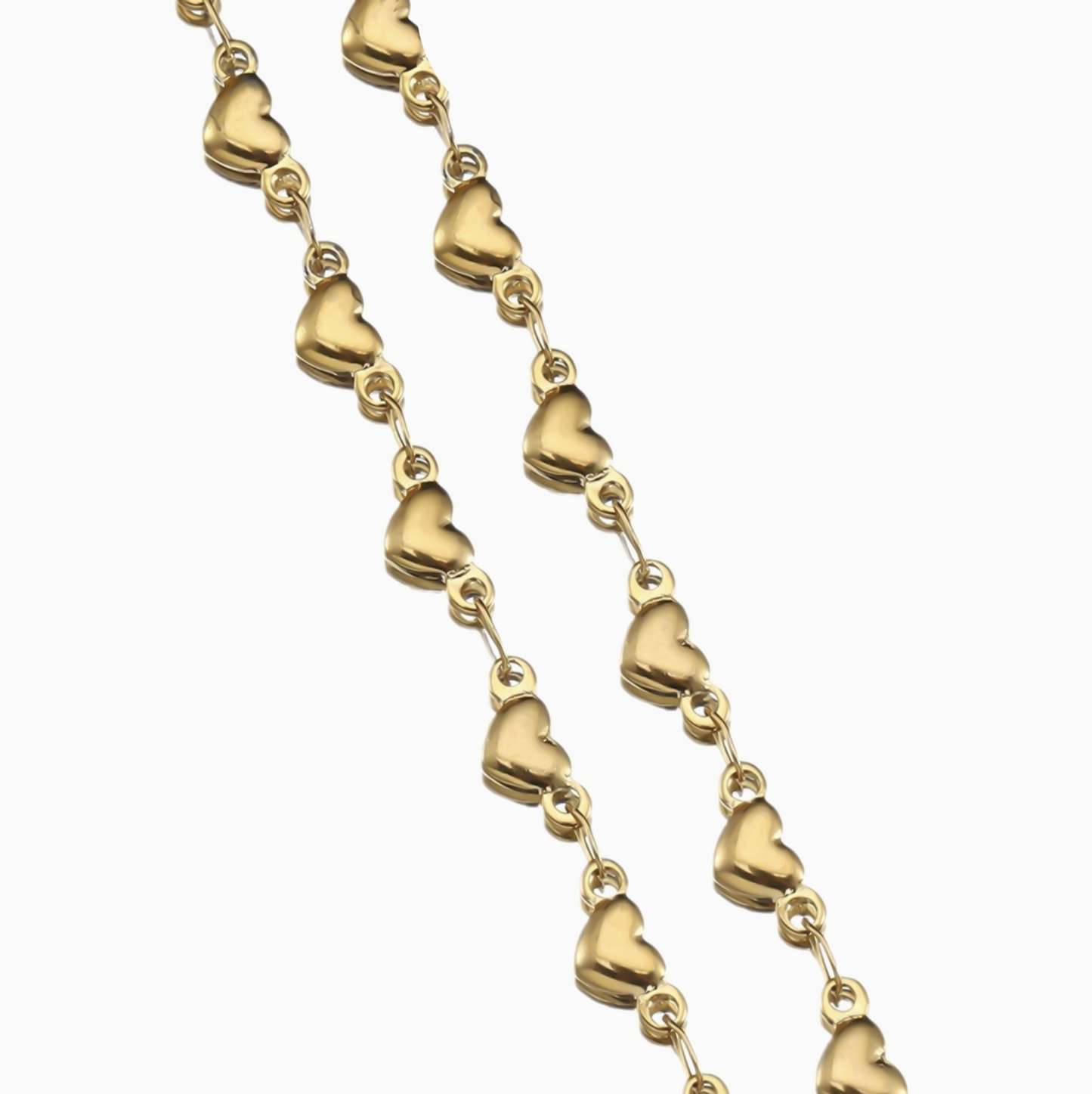 18k Heart Chain